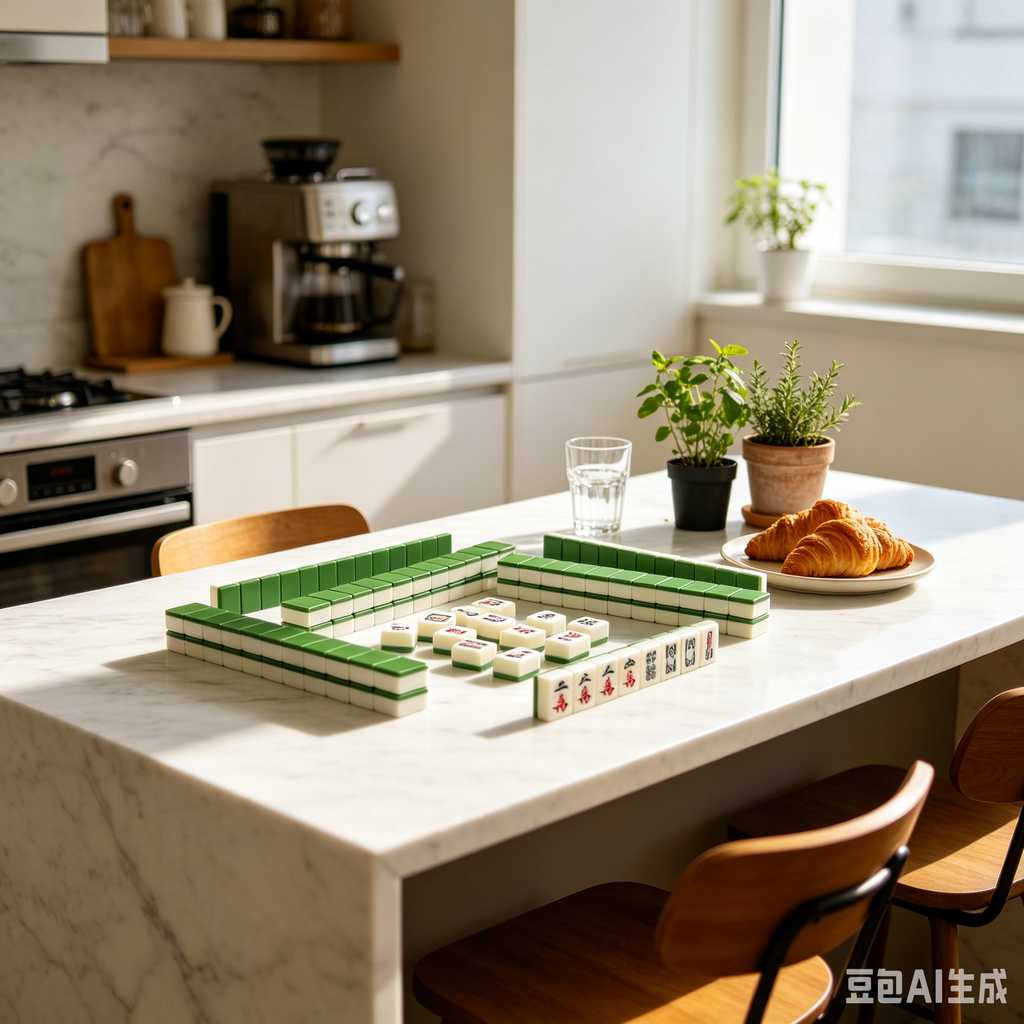 vintage style mahjong set