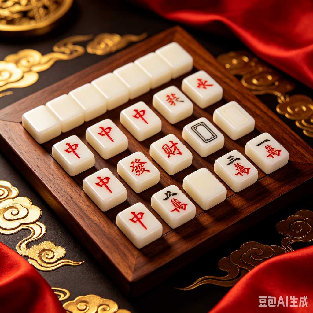 simulated ivory mahjong set